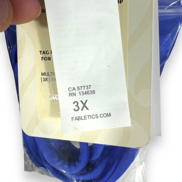 4 for $40 SALE! Fabletics Multi-Wear Bandeau Swim Top, Royal/Pink, Size 3X - Picture 8 of 12